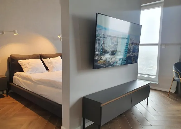 Sokolska 30 Towers -parking- New- Lux- Sauna- Gym- And Good View شقة كاتوفيتسه