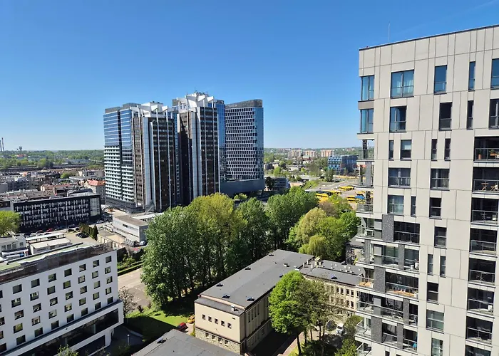 Sokolska 30 Towers -parking- New- Lux- Sauna- Gym- And Good View شقة كاتوفيتسه