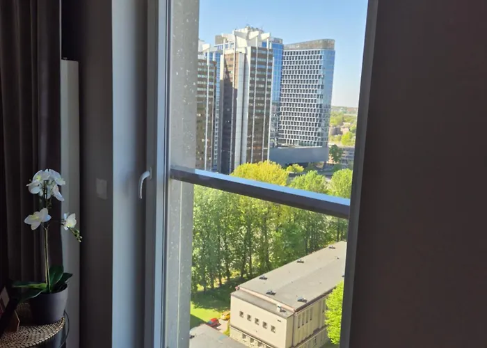 شقة Sokolska 30 Towers -parking- New- Lux- Sauna- Gym- And Good View كاتوفيتسه